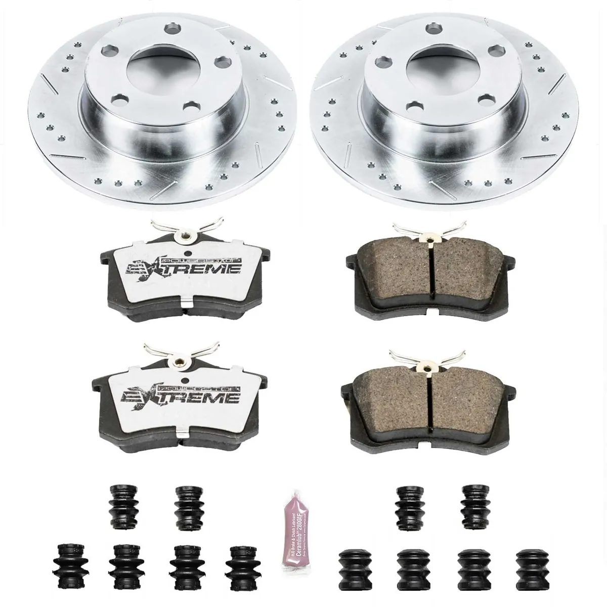 Z26 Street Warrior Upgrade Kit: Drilled/Slotted Rotors; Carbon-Fiber Ceramic Pads W/Hardware product image