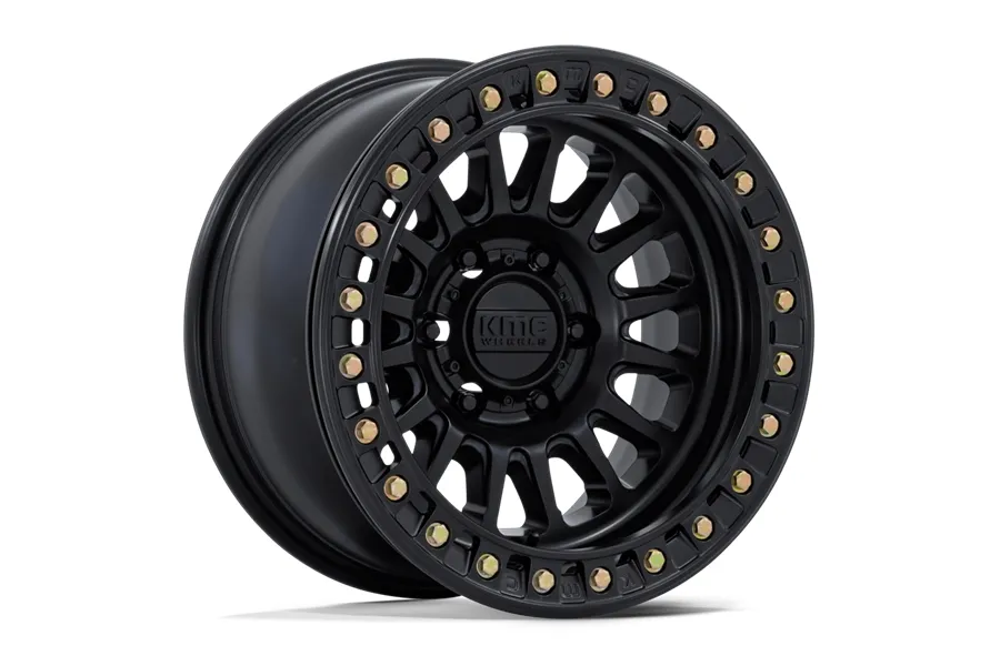 KMC Wheels KMC Wheels KM239 Impact Beadlock Wheel, 17x9 5x5 -38 - Matte Black - JT/JL/JK