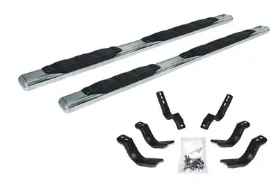 Go Rhino Go Rhino 105404387PS - 5 1000 Series Side Steps with Mounting Brackets Kit - Polished Stainless Steel