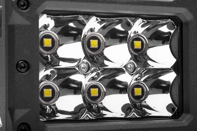 Go Rhino 753003023SBS Bright Series - 4x3 Rectangular LED Spot Lights, Pair product image