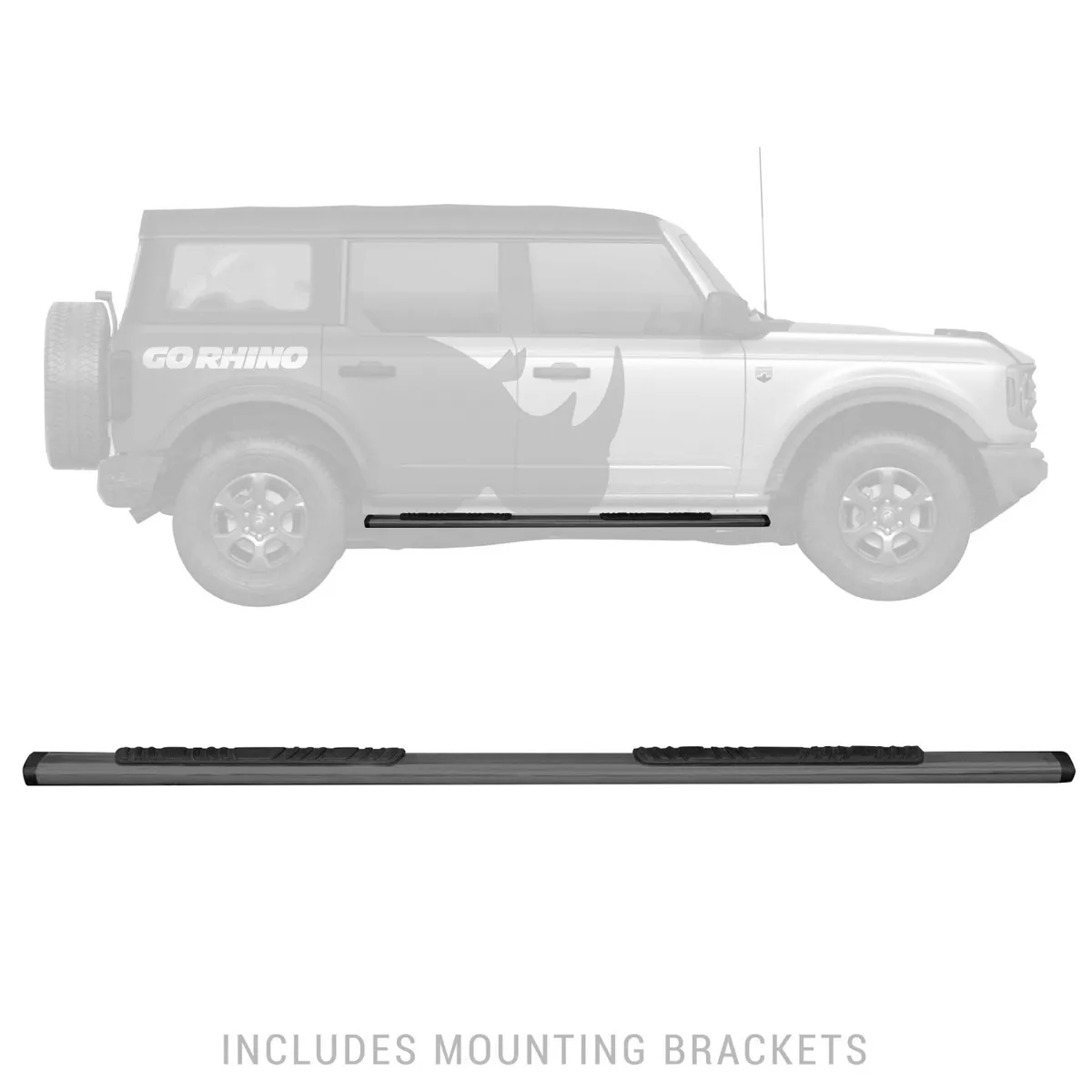Go Rhino 685412971T - 5 OE Xtreme Low Profile SideSteps With Mounting Bracket Kit - Textured Black product image