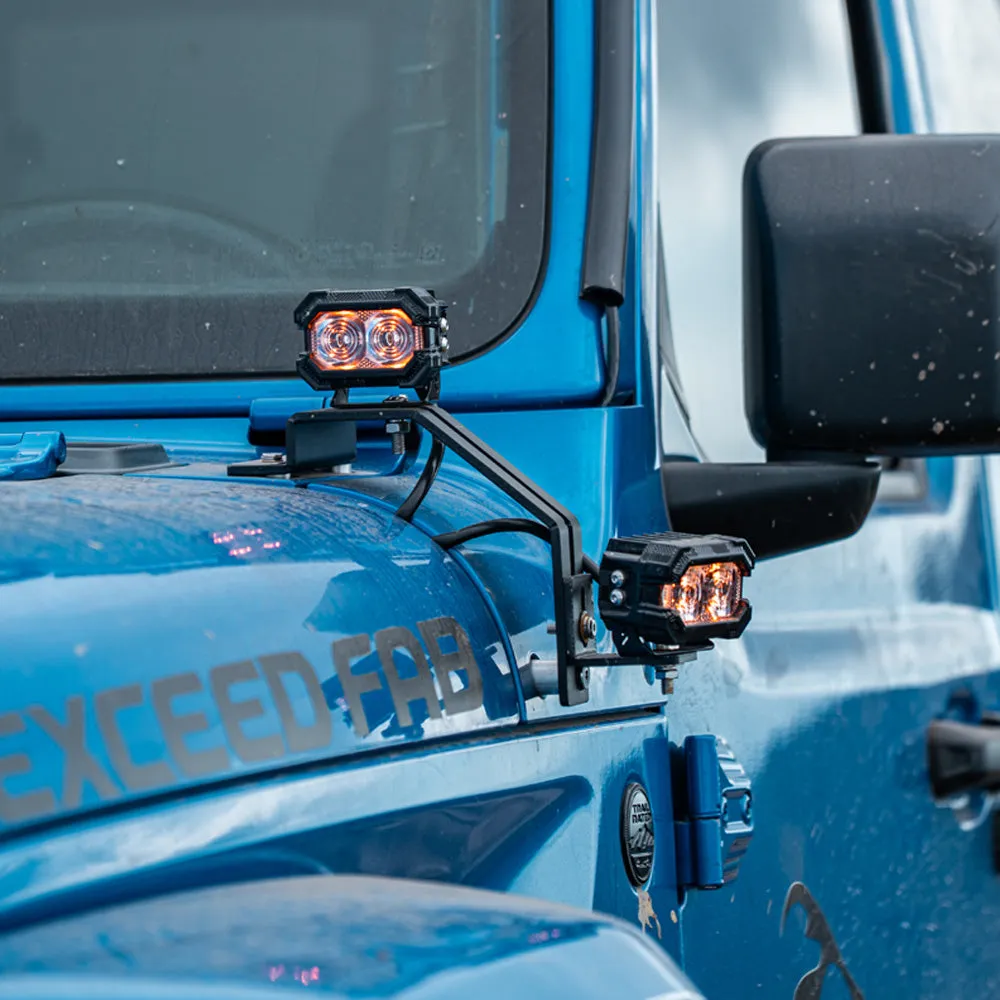 "Recon2 3"" LED Pods with Amber DRL Spot and Wide Beam" product image