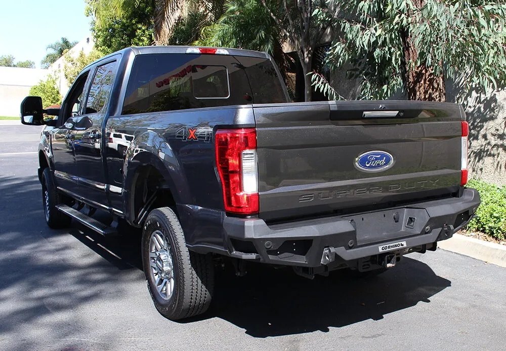 Go Rhino 17c F250/F350/F450 Super Duty Br20 Rear Bumper Replacement Textured Black