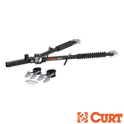 Rock Jock Curt Rambler Steel RV Tow Bar 7500 Lbs. 2 Inch Shank) Includes Tow Bar Safety Cables Hitch Pin and Clip RockJock 4X4