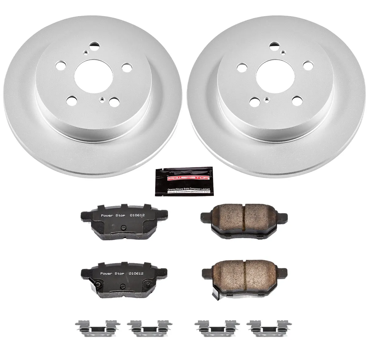 Z17 Geomet Coated Rotor Kit: Genuine Geomet Fully Coated Rotors; Ceramic Pads W/Hardware product image