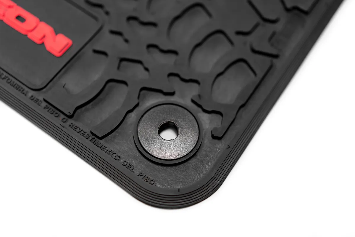 18-24 Jeep JL 2 Dr/Gladiator Front -Tire Tread/Scorched Earth Scene w/ Rubicon Insert - Black w/ Red Insert product image