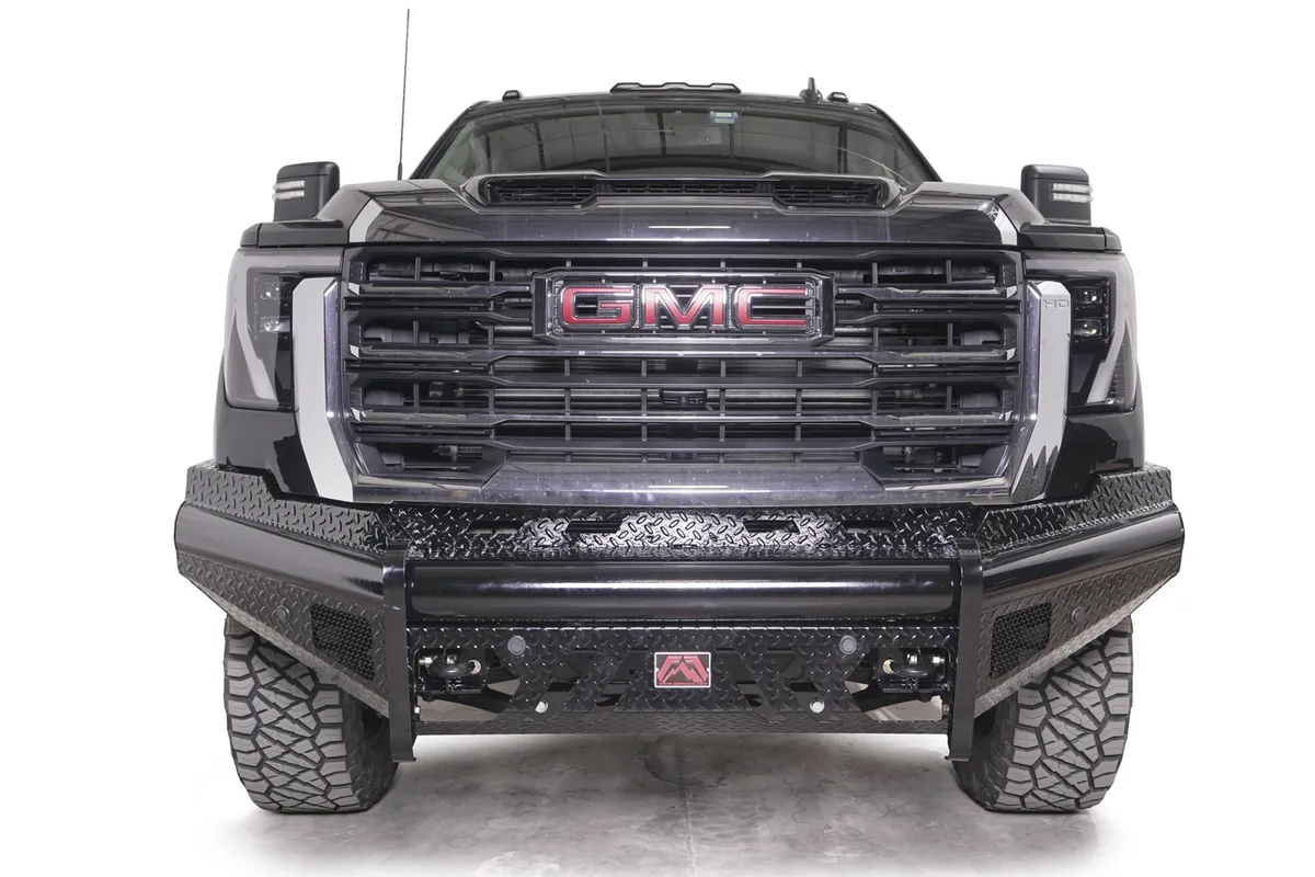 24c Sierra 2500/3500 Steel Sensor Front Bumper w/ no Guard Gloss Black product image