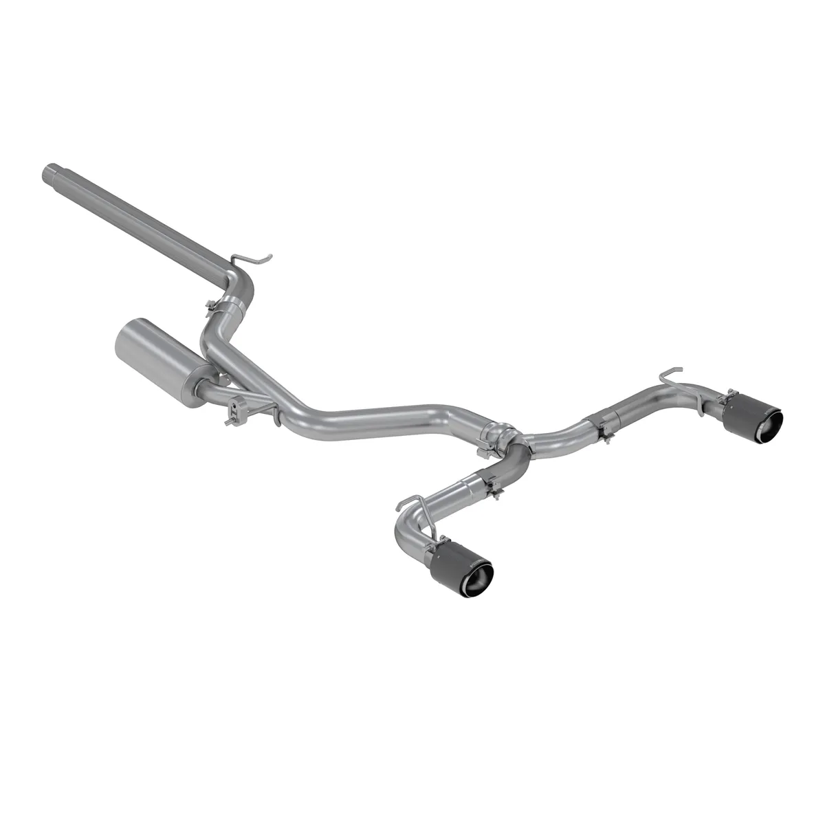 2015-2021 Volkswagen Golf Armor Pro Series 3 Inch Cat Back Dual Split Rear Exit T304 Stainless Steel with Carbon Fiber Tips Exhaust System MBRP product image