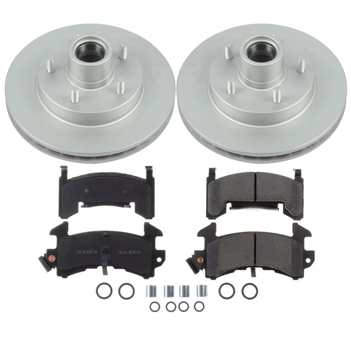 Z17 Geomet Coated Rotor Kit: Genuine Geomet Fully Coated Rotors; Ceramic Pads W/Hardware product image