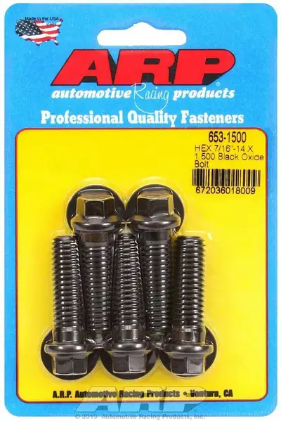 ARP Auto Racing 716-14 X 1.500 hex black oxide bolts
