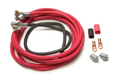 Painless Wiring Battery Cable Kit; Incl. 15 ft Red 1 Gauge Positive Battery Cable/3 ft Black 1 Gauge Battery Cable;