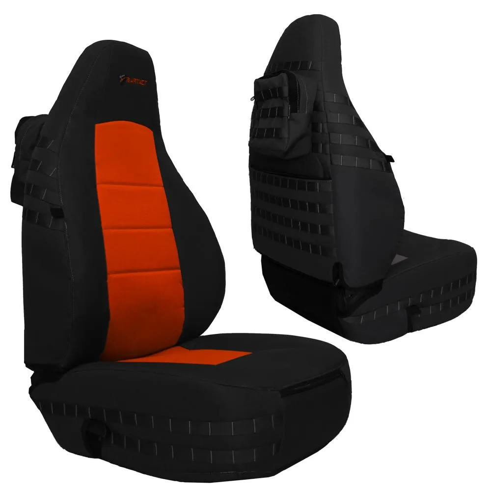 Front Tactical Seat Covers for Jeep® Wrangler TJ 1997-02 (PAIR) w/ MOLLE Bartact product image