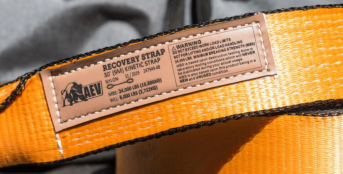 AEV Full-Size Recovery Strap - 4in x 30ft product image