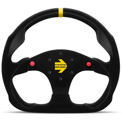 MOMO Tuning & Safety MOD 30 Steering Wheel Black Suede w/Buttons