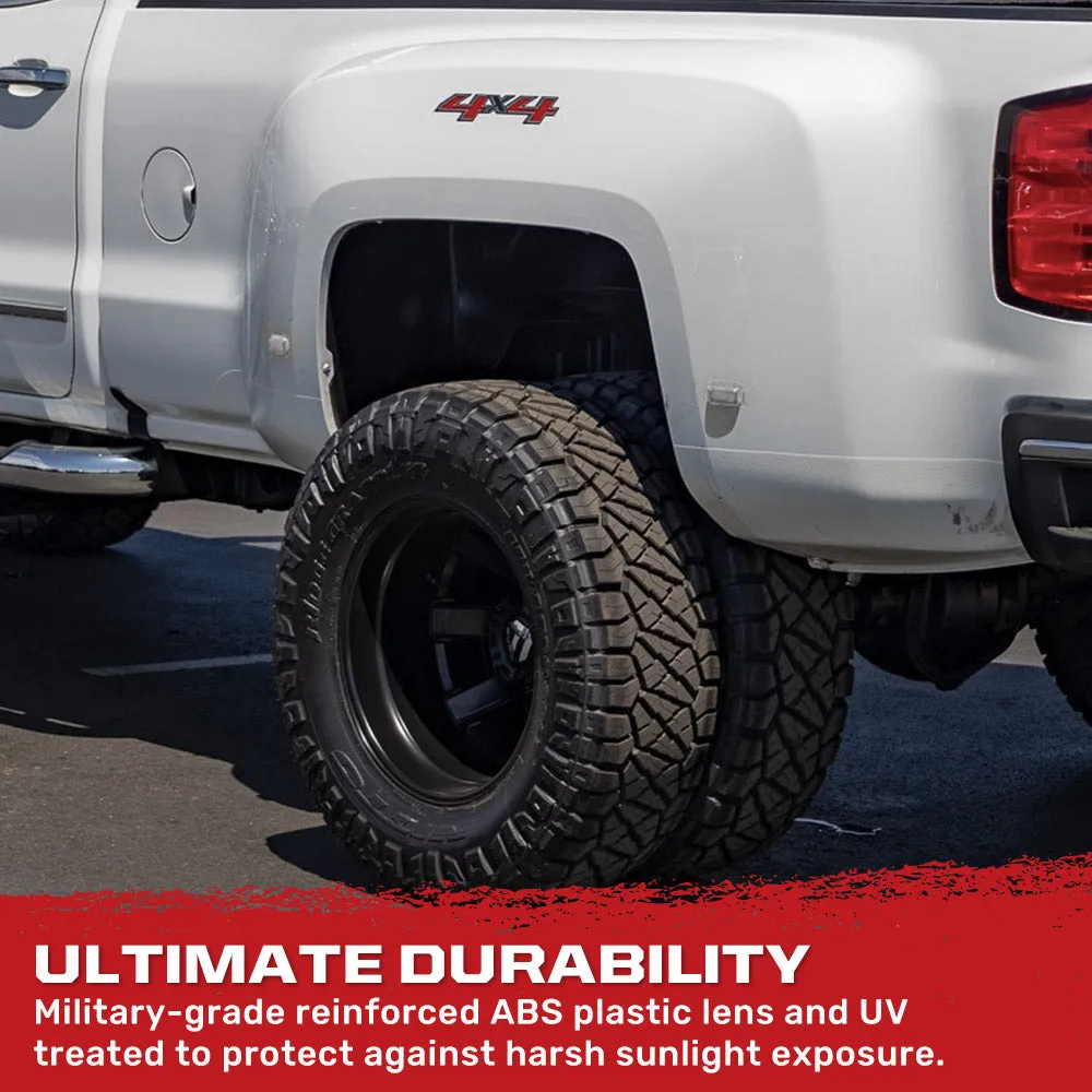GMC Sierra & Chevy Silverado 15-25 (3rd & 4th Gen) Dually Fender Lights (4-Piece Set) - Multiple Lens & Colors product image