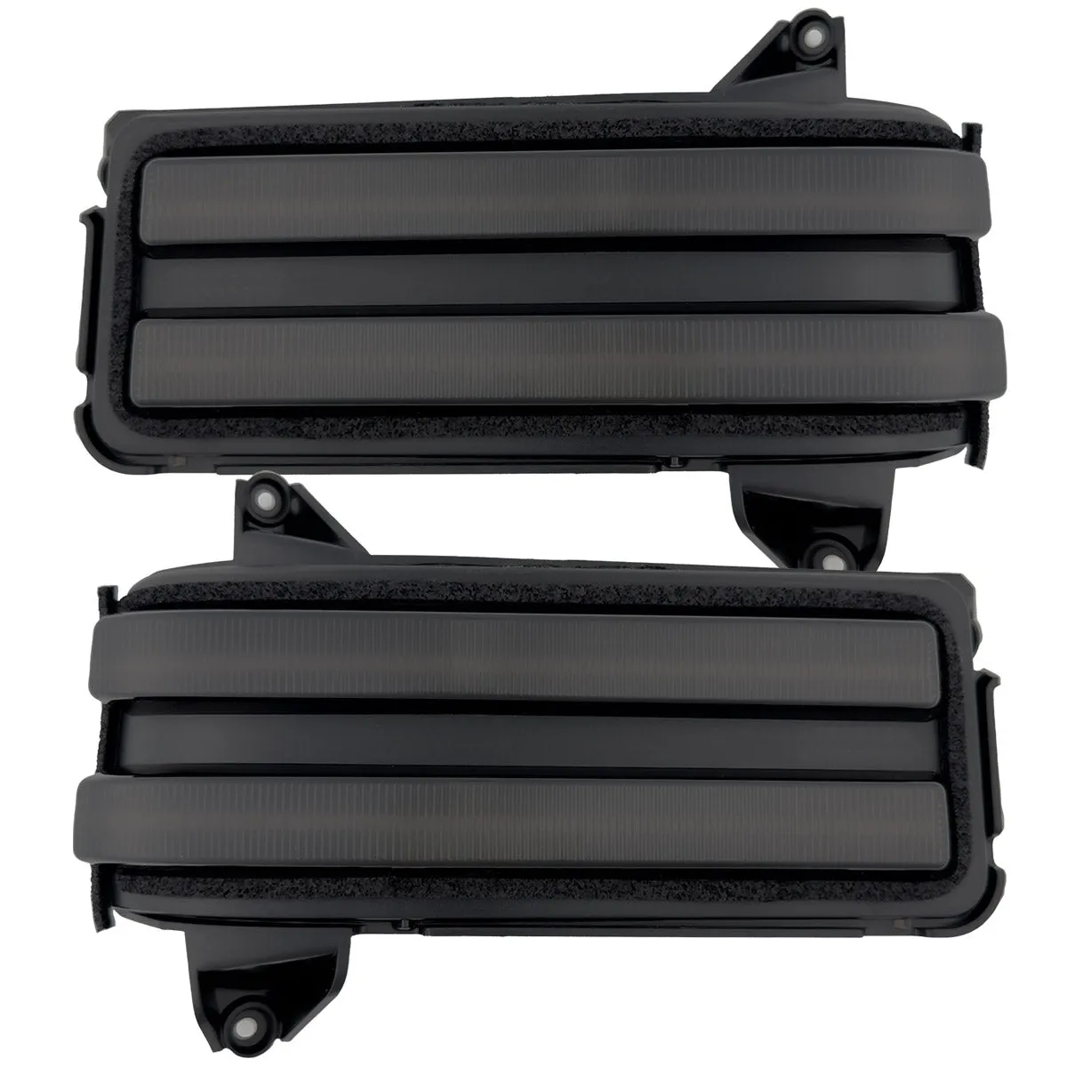 Chevy/GMC 20-25 Silverado & Sierra Side Mirror LED Lenses White or Amber DRL & Scanning Amber Turn Signals - Smoked Lens product image