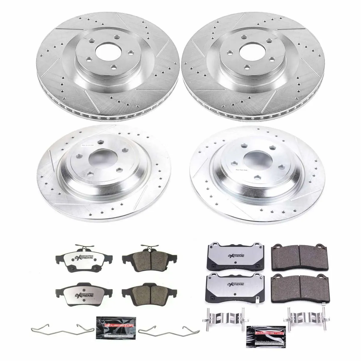 Z26 Street Warrior Upgrade Kit: Drilled/Slotted Rotors; Carbon-Fiber Ceramic Pads W/Hardware product image