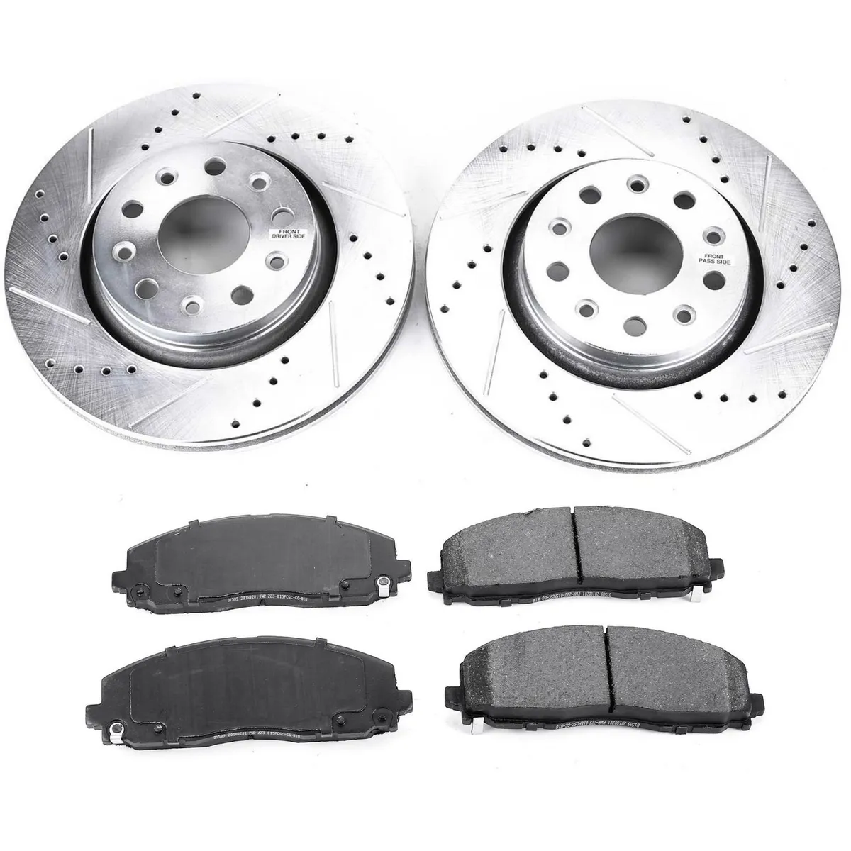 Z23 Evolution Sport Upgrade Kit: Drilled/Slotted Rotors; Carbon-Fiber Ceramic Pads W/Hardware product image