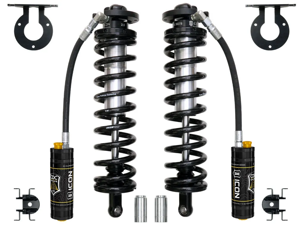 ICON 2005-2025 Ford F-250/F-350 Super Duty 4WD, 4-5.5” Lift, Front, V.S. 2.5 Series Coilover Conversion Kit, Remote Reservoir w/ CDCV product image