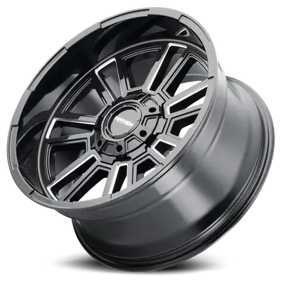 Mayhem Mayhem Offroad Wheels Apollo 8115 GB-M 20x10 Milled Gloss Black -19 Off Set 8 Lug 125.2 Bore 170 Bolt Circle Cast Aluminum