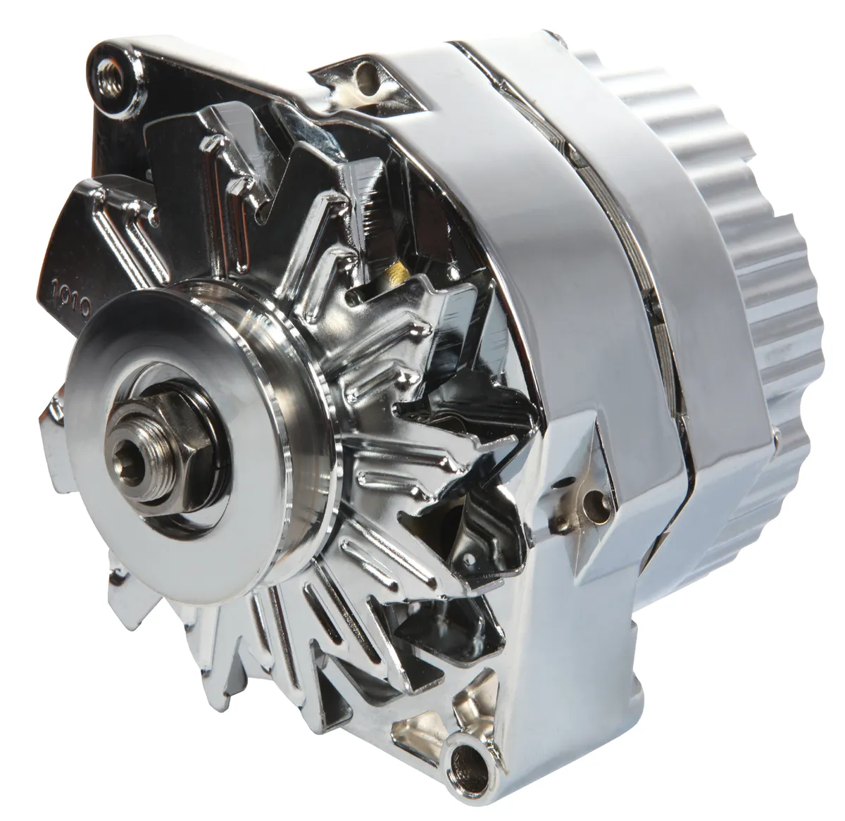 Alternator 60 AMP GM 1 Wire Style Machined Pulley Chrome Finish Proform product image