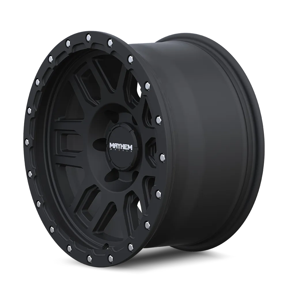 Mayhem Offroad Wheels Delta 8304 MB 17x9 Matte Black Lip Black 0 Off Set 6 Lug 5 BSM 106 Bore Cast Aluminum product image