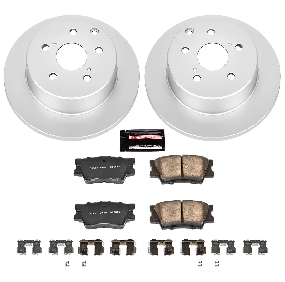 Z17 Geomet Coated Rotor Kit: Genuine Geomet Fully Coated Rotors; Ceramic Pads W/Hardware product image
