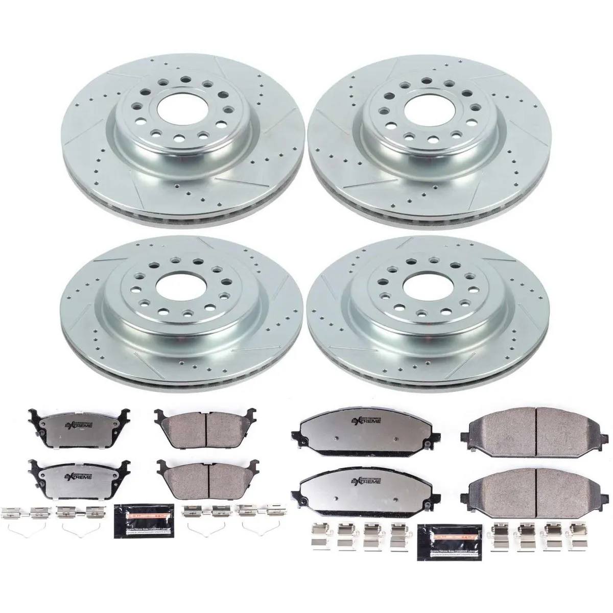 Z36 Truck/Tow Upgrade Kit: Drilled/Slotted Rotors; Carbon-Fiber Ceramic Pads W/Hardware product image