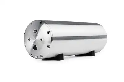 AccuAir Suspension / Arnott & JRI Motorcycle Endo Tank3gal Bolted Alum Air Tank W/Raw Finish