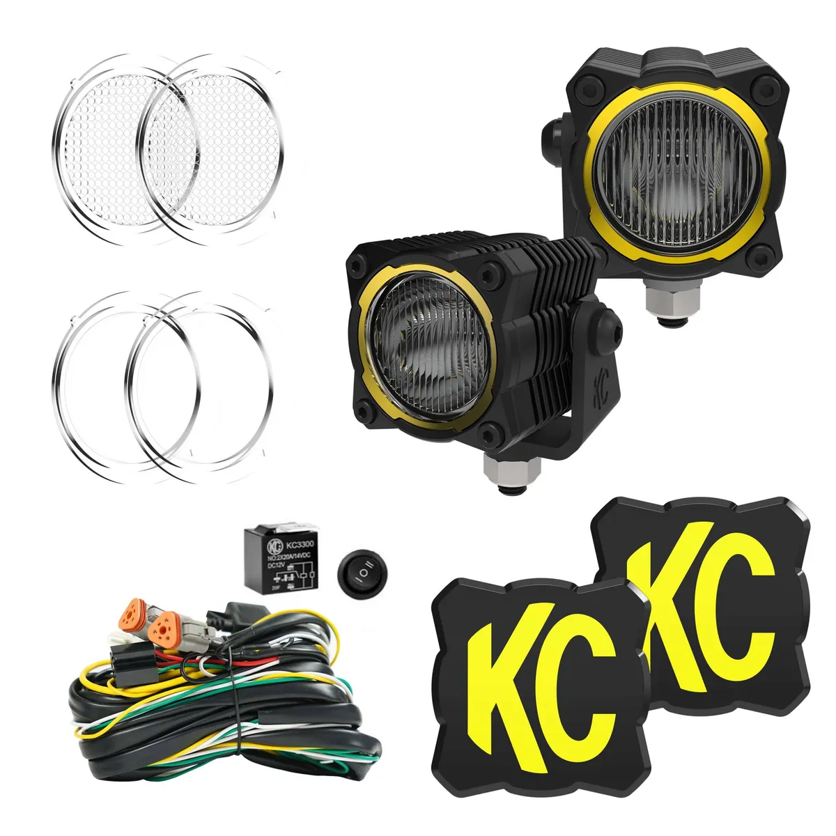 KC Hilites 265 KC Flex Era 1 LED 2-Light Master Kit With Wiring Harness And Spread Beam Pattern product image