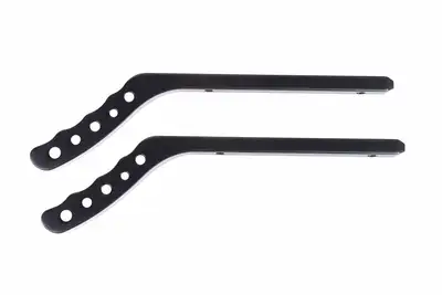 Rugged Ridge Aluminum Grab Handles Rear Pair Blk; 0718 Jk/Jku