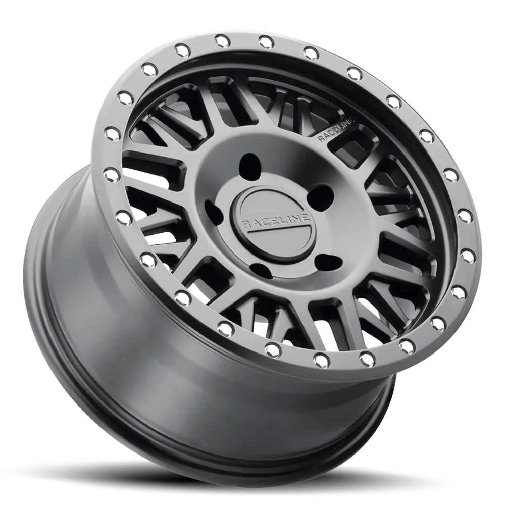 Aluminum Wheels 17x9 Ryno 951B Satin Black -12 Offset 8 on 170 Bolt Pattern 130.8 Bore Raceline product image