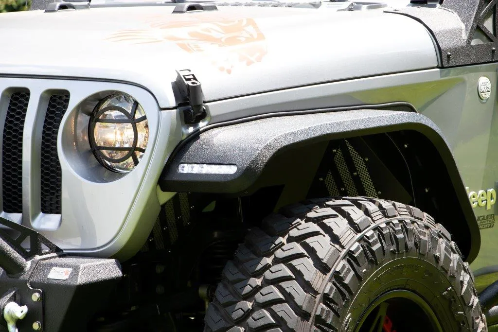 Fishbone Offroad 2018-Current Jeep Wrangler JL, JLU & 2020-Current Jeep JT Gladiator Aluminum Elite Front Fenders FB33455F product image