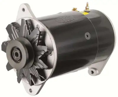 Power Master PowerGEN Alternator; Long Case; 90 Amp.; 65 Idle; 12 Volt w/Lamp Terminal; Black;