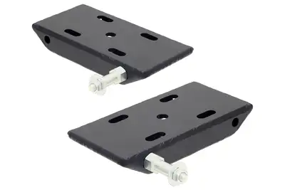 Rock Jock HD Leaf Spring Plates For Use w/2 1/2 Inch Springs 87-95 Wrangler YJ Front Includes Replaceable Sway Bar Mounts Pair RockJock 4x4