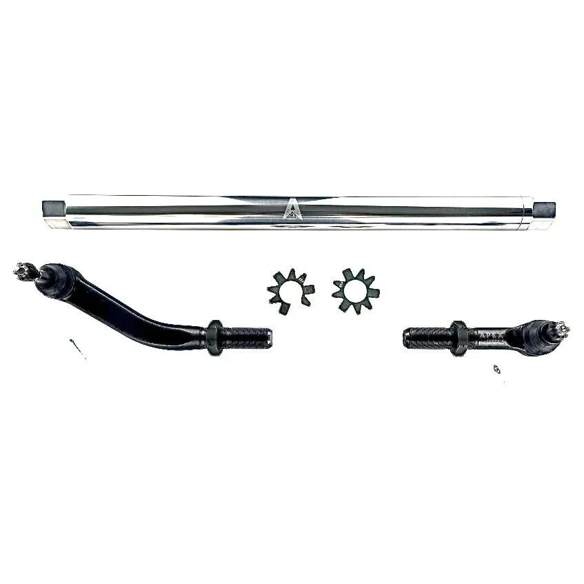 KIT128 - Jeep Wrangler JL & Gladiator JT - 2.5 Ton ProLock Drag Link Assembly - NoFlip - Polished Aluminum product image