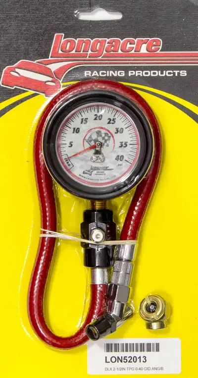Longacre Tire Gauge 0-40PSI 2.5in GID Deluxe