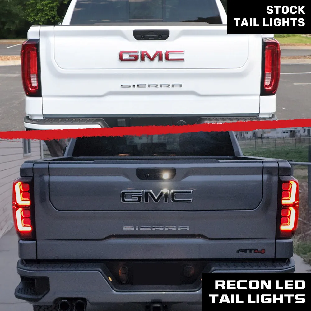 Gmc Sierra 19-20 1500 And 20-21 25003500 Only Fits Single Wheel Body Style Trucks With Factory OEM LED Tail Lights Oled Tail Lights - Smoked Lens product image