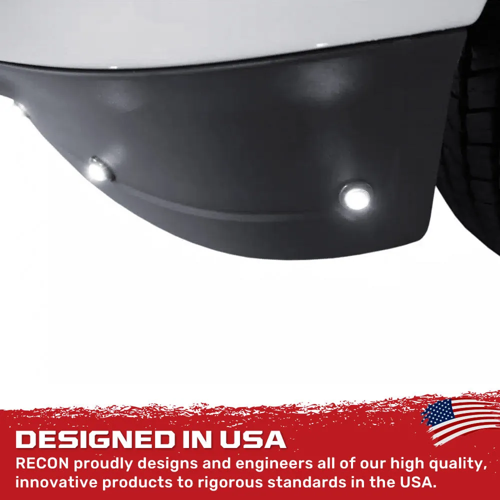 Universal Amber LED Front Lower Air Dam Light Kit with Smoked Lens and Black Bezel - 9pc Sequentially Connected LED Ligh product image