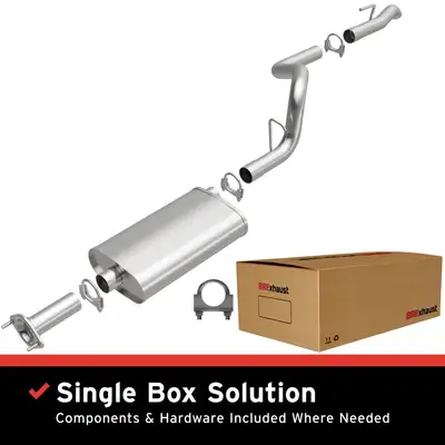 BRExhaust BRExhaust 1996-2001 Jeep Cherokee 4.0L | 1996-1999 Jeep Cherokee 2.5L Direct-Fit Exhaust System Kit 106-0003