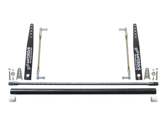 Rock Jock Antirock Sway Bar Kit Universal 45 Inch Bar 20 Inch Steel Arms RockJock 4x4