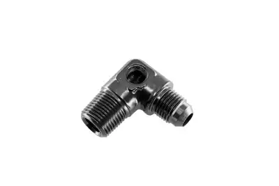 Redhorse Performance 06 an Male to 3/8 in Npt Male Adapter With 1/8 in Npt Port90degblack
