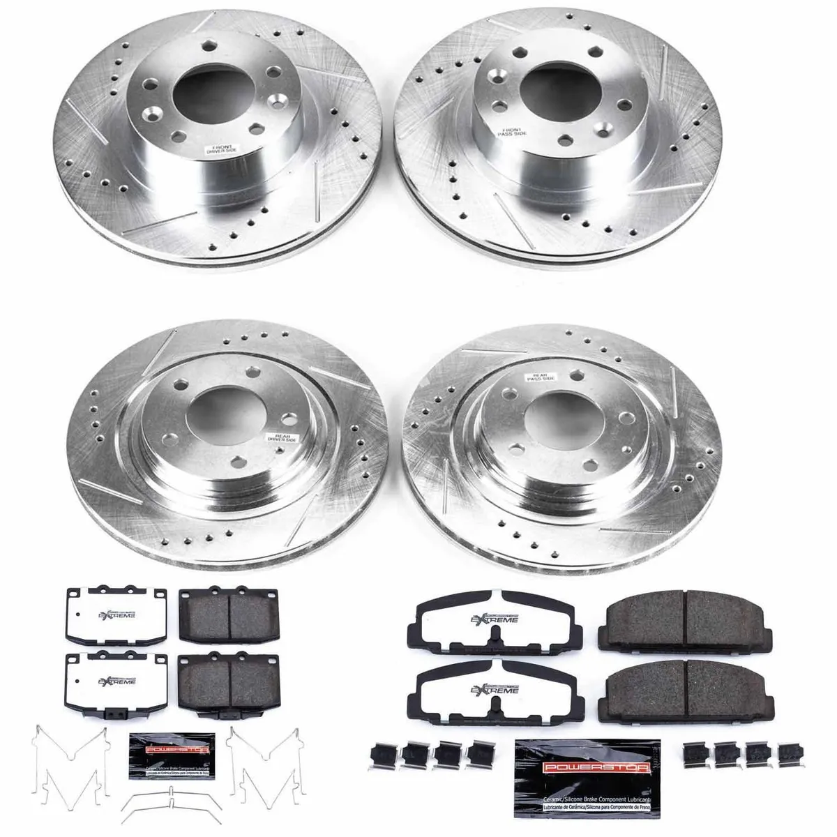 Z26 Street Warrior Upgrade Kit: Drilled/Slotted Rotors; Carbon-Fiber Ceramic Pads W/Hardware product image