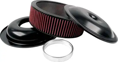 Allstar Performance LW 14in A/C Kit Black 3in Washable Element