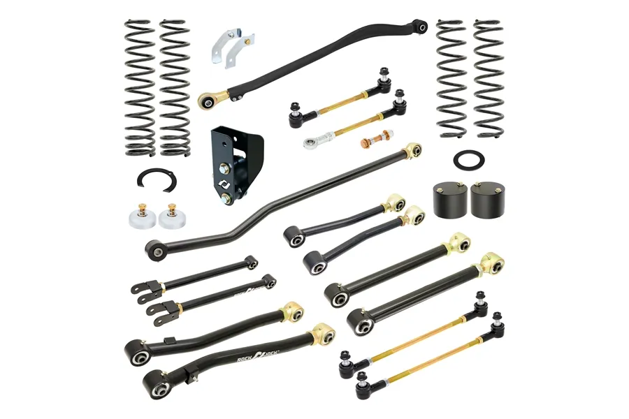 Rock Jock Pro Edition Johnny Joint Suspension System for JL Wrangler w/ 392 Hemi 3.5 Inch lift RockJock 4X4