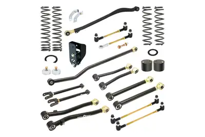 Rock Jock Pro Edition Johnny Joint Suspension System for JL Wrangler w/ 392 Hemi 3.5 Inch lift RockJock 4X4