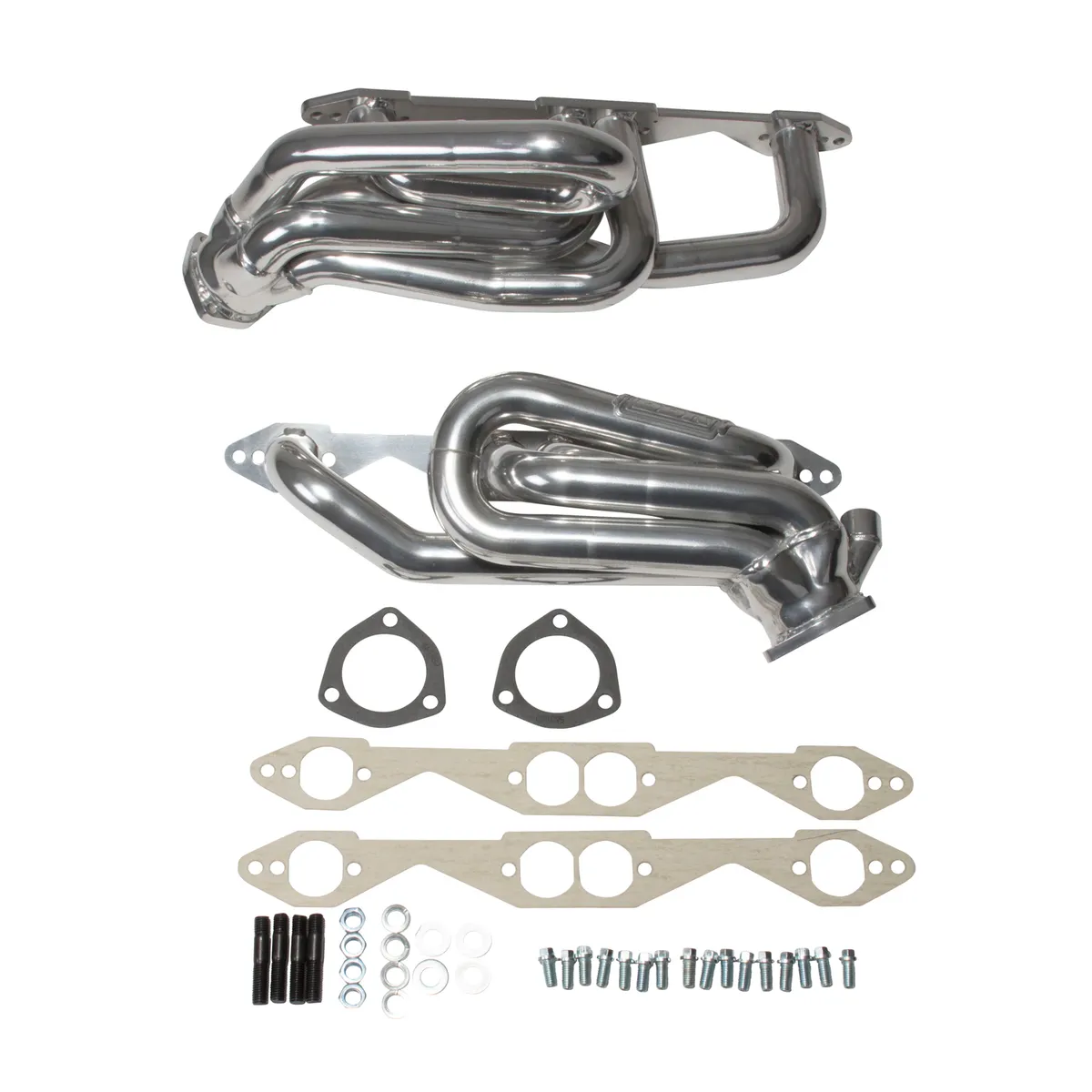 Chevrolet GM Truck SUV 5.0 5.7 1-5/8 Shorty Exhaust Headers Polished Silver Ceramic 96-99 product image