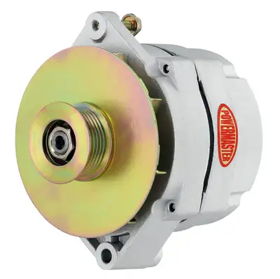 Power Master Alternator; 12si; 150 Amp; 100 Idle; 6 Groove Pulley; Baffle; Natural;