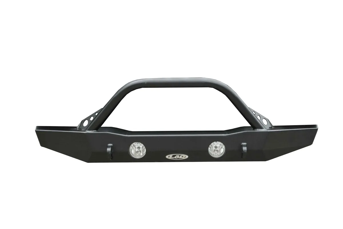 LoD Offroad LOD Destroyer Mid-Width Front Bumper w/ Bull Bar, Black Powder Coated - JT/JL