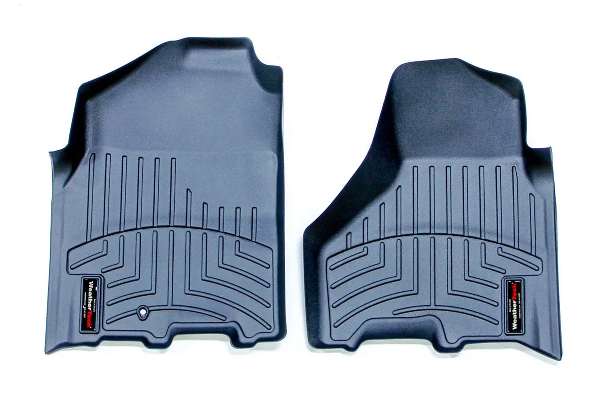 2009 + Dodge Ram Black Front FloorLiner Fits Crew Cab Only / 2010 + Dodge Ram 2500/3500 Black Front FloorLiner Ram Crew Cab / 2010 + Dodge Ram 2500/3500 Black Front FloorLiner Ram Mega Cab product image